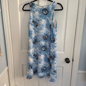 Blue Ann Taylor Floral Dress